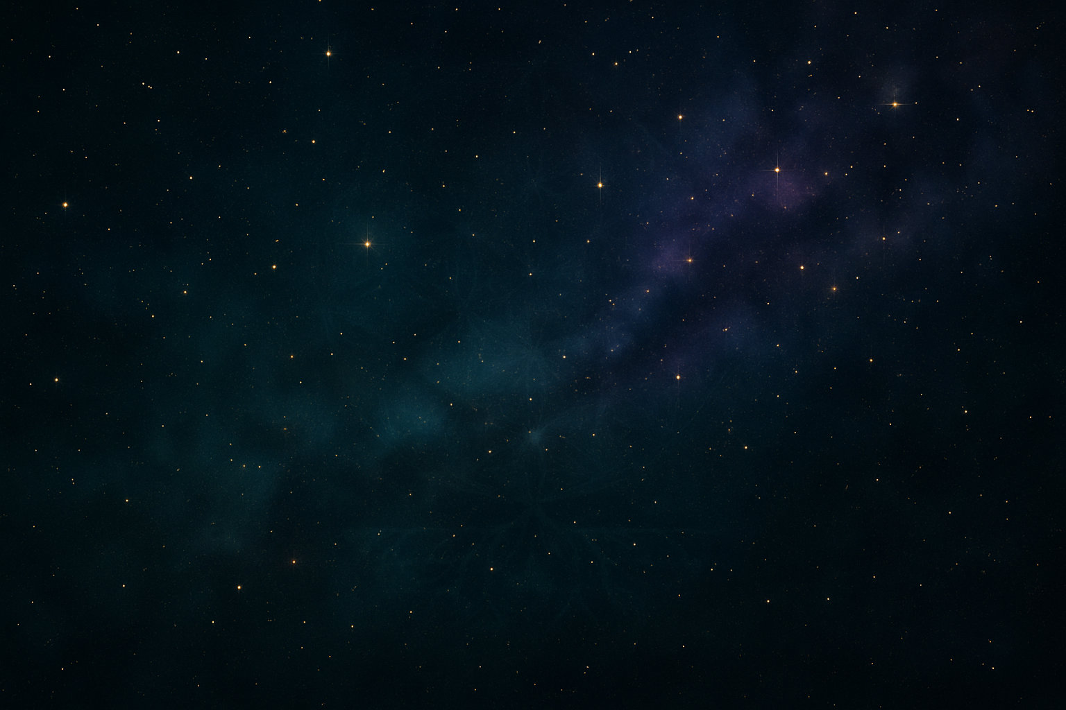 Quantum Grove website home background showing a cosmic starfield with deep space energy and sacred atmosphere